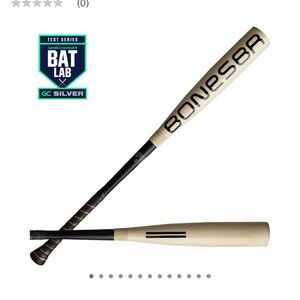Bonesaber Hybrid Baseball Bat in Black and Cream